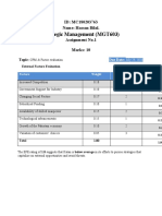 MGT 603 Assignment. Hassan Bilal