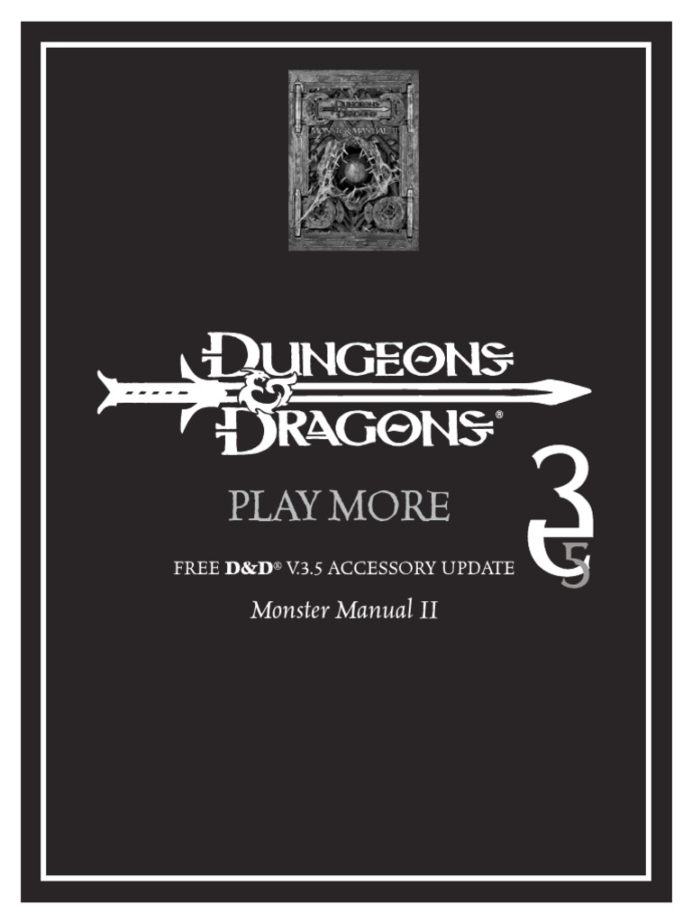 Monster Manual 2 PDF Wizards Of The Coast Dungeons & Dragons