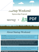 Startup Weekend Sponsorship Proposal