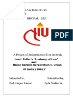 Fuller's Anatomy of Law and Union Carbide Case