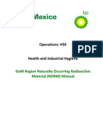 Operations: Hse Health and Industrial Hygiene: Gom Region Naturally Occurring Radioactive Material (Norm) Manual