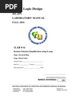 Digital Logic Design: Laboratory Manual