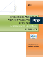 ISAN - ESTUDIO - El Salvador - Estrategia de Atencion en Nutricion y Desarrollo en La Primera Infancia. PC ISAN - Noviembre2011