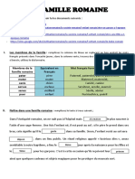 La Famille Romaine (Corrigé)