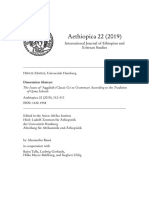 Dissertation Abstracts on Gǝʿǝz Grammar and the Textual Tradition of the Chronicle of John of Nikiu