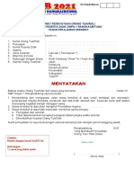 Surat Pernyatan Orang Tua Dan Siswa + Cover Map