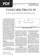 Crystal Ladder Filters For All