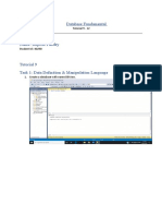 Database Fundamental: Tutorial 9 - 12