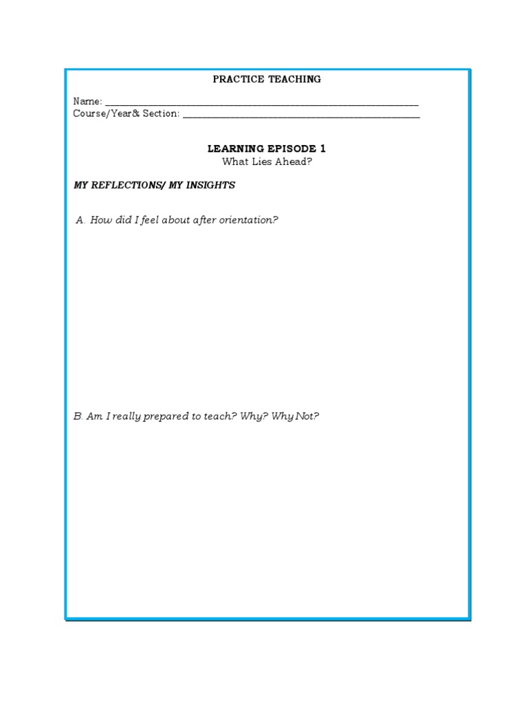 Activity Learning Episode 1 | PDF | Career & Growth | Self-Improvement