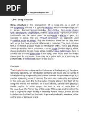 Song-Structure