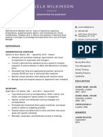 Coporate Resume Template Purple