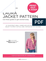 Laura Jacket Pattern: Print OUT & Keep