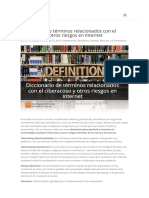 Diccionario de Términos Relacionados Con El Ciberacoso y Otros Riesgos en Internet - Te Pongo Un Reto
