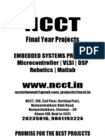 Microcontroller Project Titles, 2009 - 2010 NCCT Final Year Projects