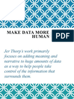 Make Data More Human: Analysis of Ted Talk by Jer Thorp