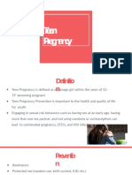 Teen Pregnancy Community Teaching PowerPoint