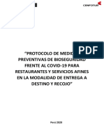 “Protocolo de medidas preventivas de bioseguridad frente al COVID-19 para restaurantes y servicios afines en la modalidad de entrega a destino y recojo”..pdf