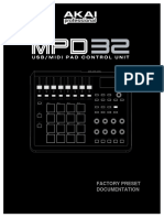 mpd32 Factorypreset Documentation v1 0 00 PDF