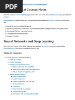 Deep Learning Andrew NG