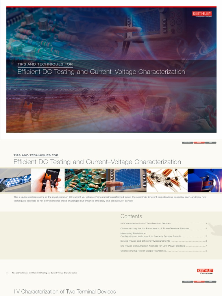 Efficient DC Testing and Current-Voltage Characterization: Tips and ...