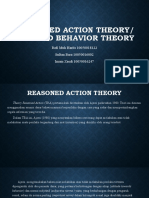 Reasoned Action Planned Behavior Theory