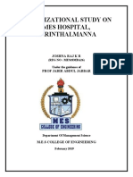 Organizational Study On Mes Hospital, Perinthalmanna: Joshna Raj K R