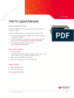 34401A Digital Multimeter: Product Discontinuance Notice