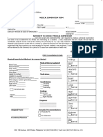 Medical Examination Form for Student Health Records