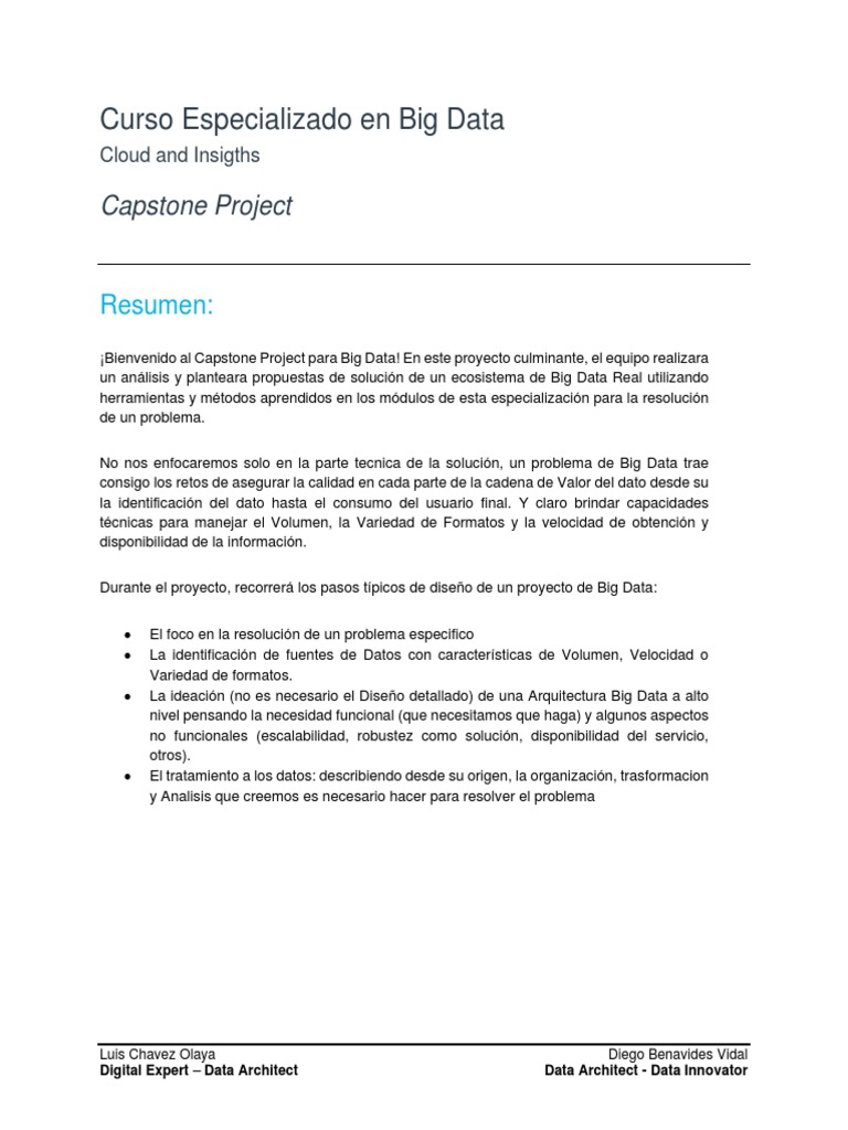 Proyecto Capstone en Big Data COVID-19 | PDF | Big Data | Evaluación