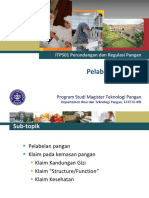 Regulasi Pangan MPTP-FKU-2014