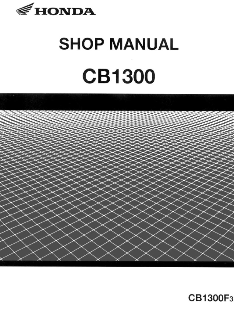 Shop Manual CB1300 PDF | PDF