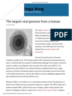 The largest viral genome from a human