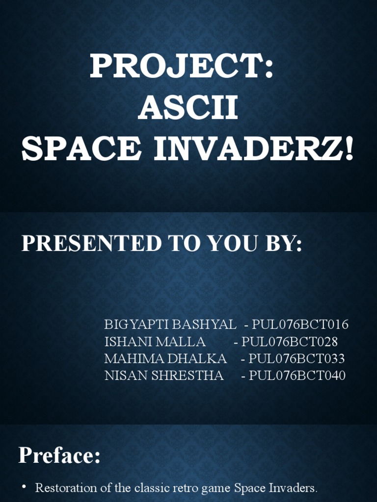 ASCII Space Invaders Revival | PDF | Computers