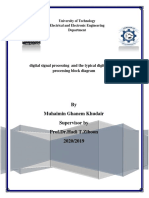 Digital Signal Processing: A Technical Report on the Typical Block Diagram and Applications