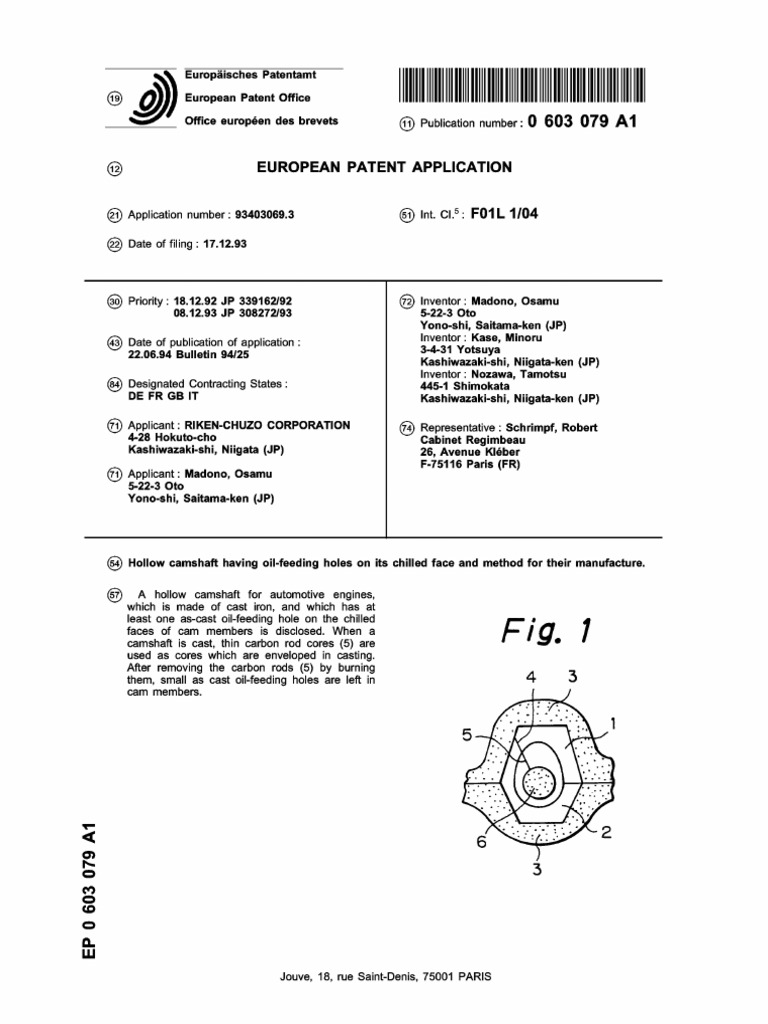 Hollow Camshaft Design PDF Casting (Metalworking) Mechanical