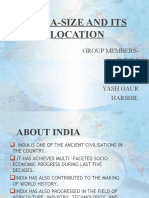 India's Size and Location in 40 Characters