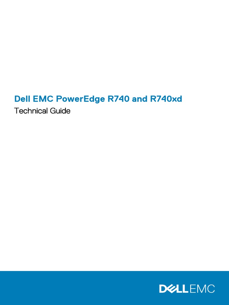Dell Emc Poweredge R740 Spec Sheet – XBZR