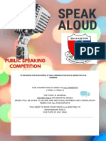 Public Speaking Competition for Students to Improve Oral Communication Skills