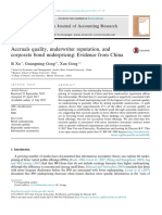 Accruals Quality, Underwriter Reputation, and Corporate Bond Underpricing: Evidence From China