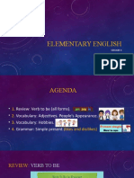 Elementary English - Session 3