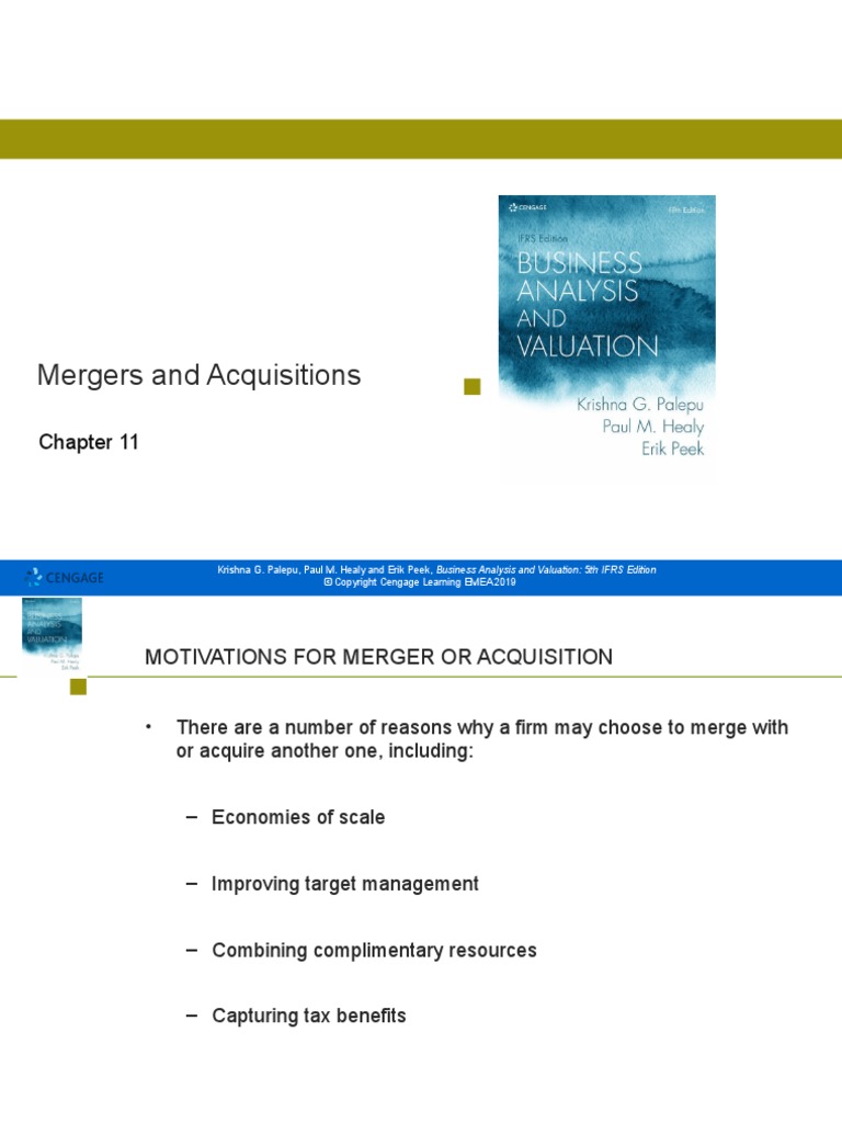 Mergers and Acquisitions | PDF | Mergers And Acquisitions | Business ...