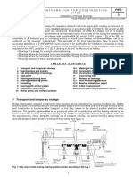 Information For Construction Sites Installation of Bridge Bearings