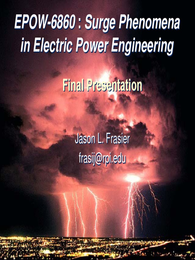Power Engineering Surge Analysis | PDF | Electrical Resistance And ...