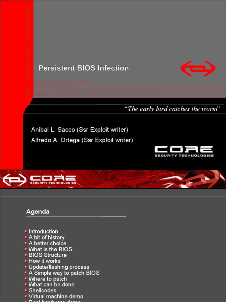 Persistent BIOS Infection: 