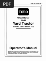 Toro Wheel Horse 264-H Owners Manual