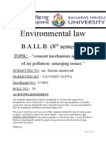 Consent Mechanism and Control of Air Pollutiion