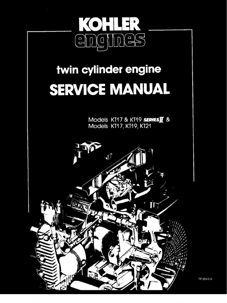 Kohler Kt17 Kt19 series ii Service Manual