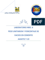 Lab 8. PESO UNITARIO Y PORCENTAJE DE VACIOS EN CEMENTO.docx