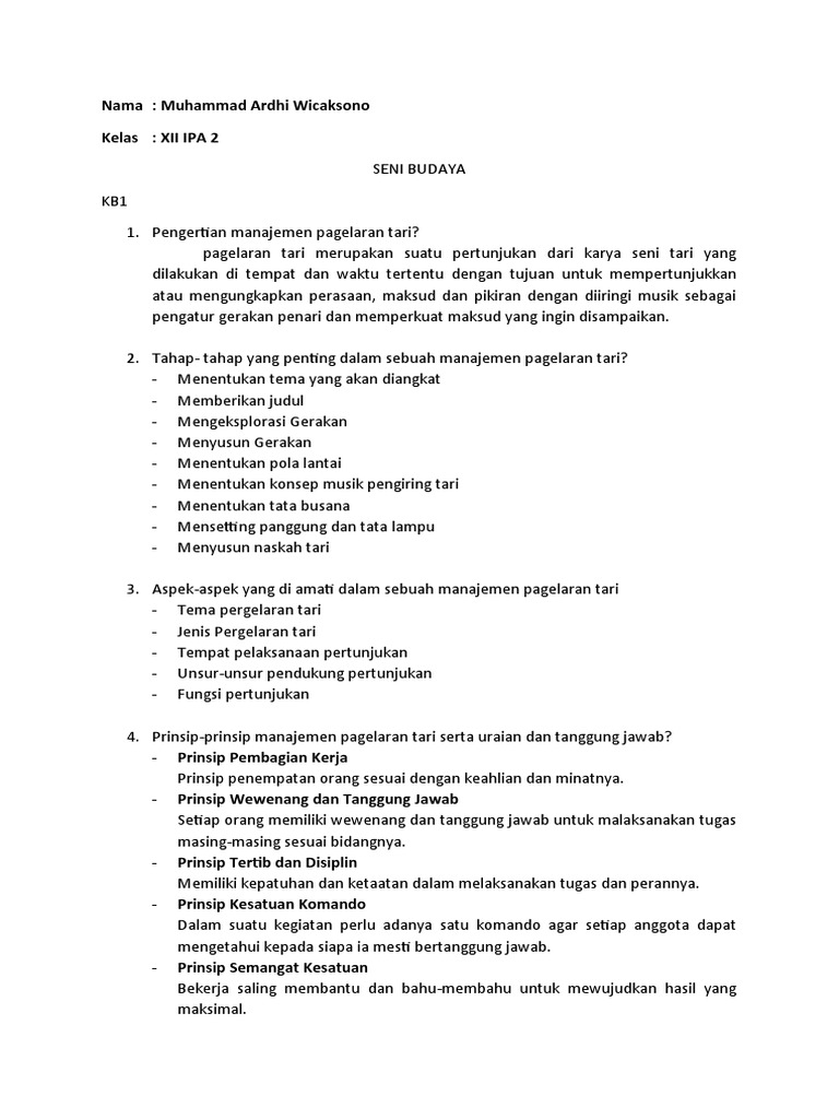Ardhi Seni Kb 1 Manajemen Tari Docx