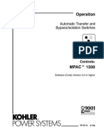 Kohler MPAC 1500 Operation Manual